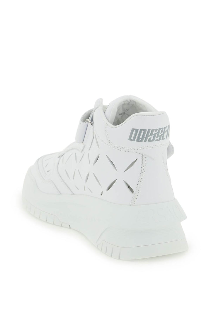 Versace 'Odissea' Sneakers With  Cut Outs   Bianco