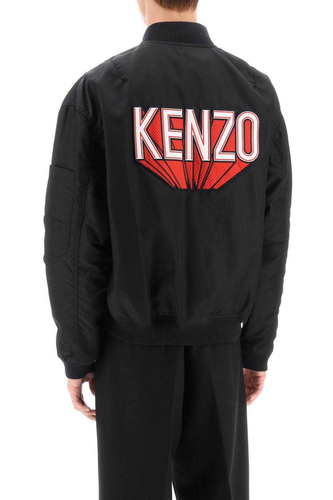Kenzo 3d Varsity Bomber Jacket   Nero