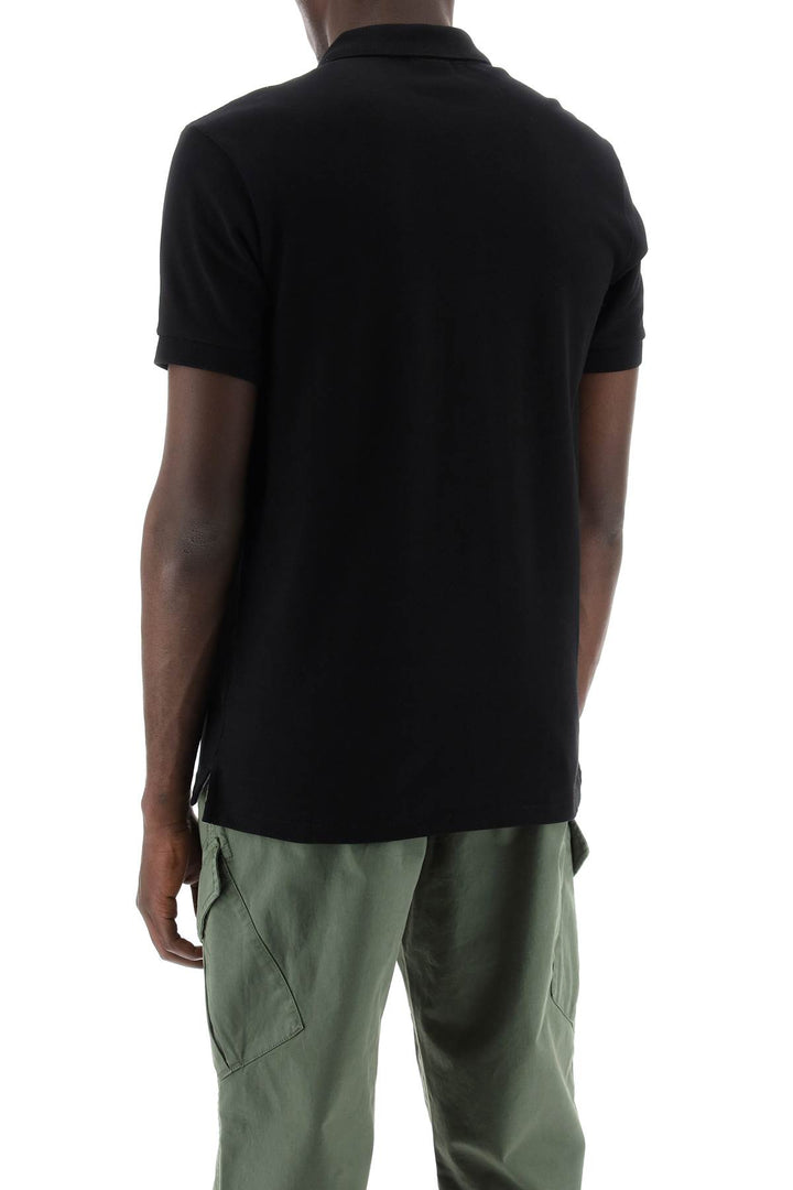 Ps Paul Smith Slim Fit Polo Shirt In Organic Cotton   Black