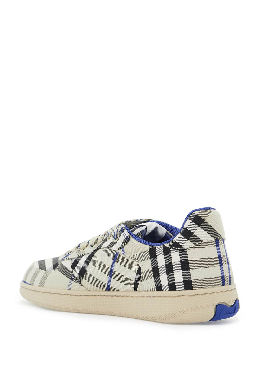 Burberry Terrace Check Sneakers   Grey