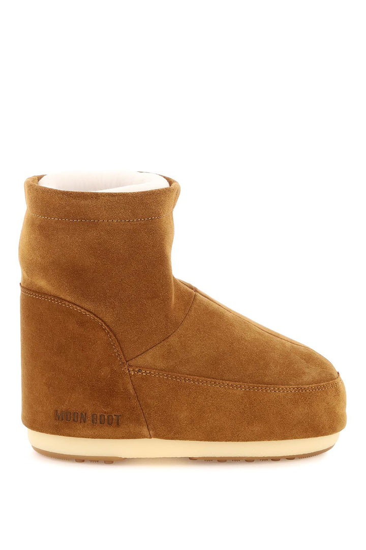 Moon Boot Icon Low Suede Snow Boots   Brown