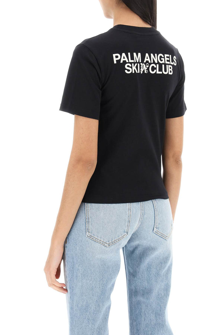 Palm Angels Ski Club T Shirt   Nero
