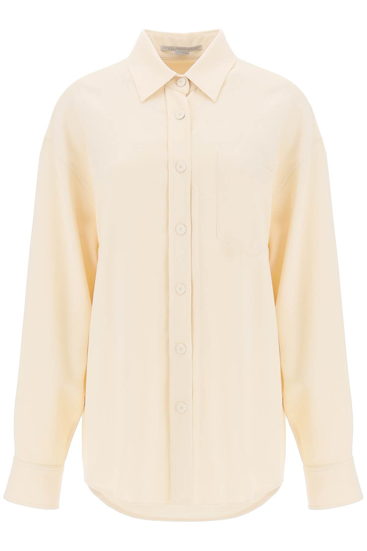 Stella McCartney oversized shirt in crepe jersey