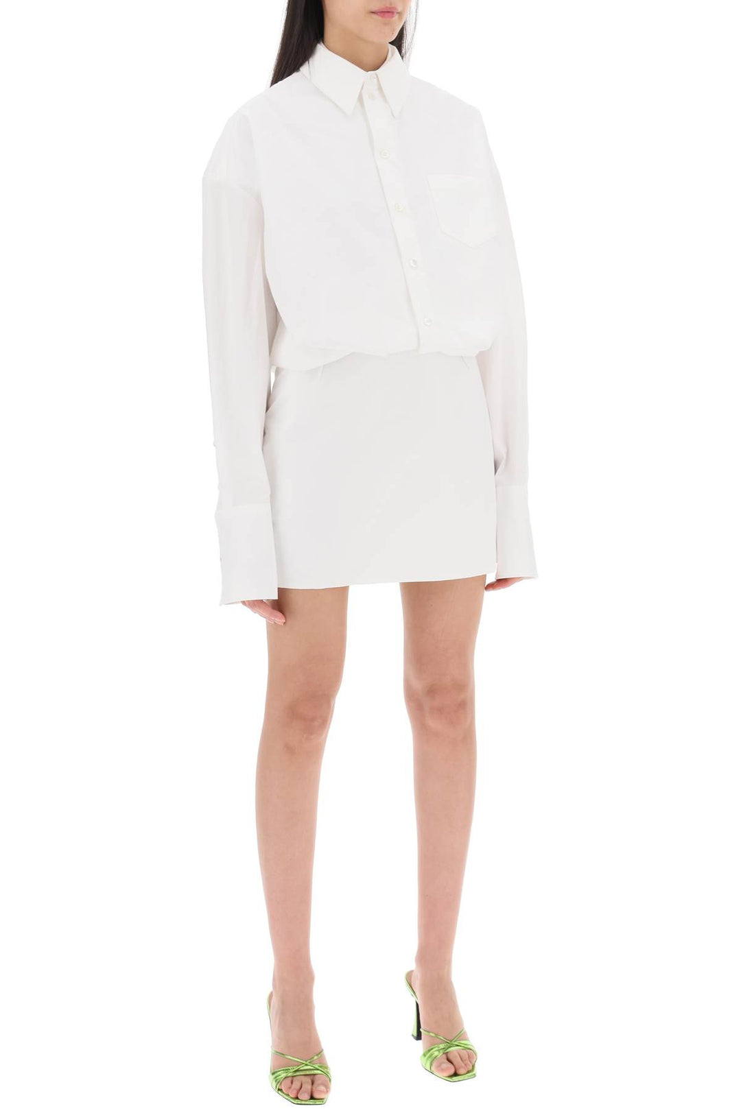 Interior nuno mini shirt dress