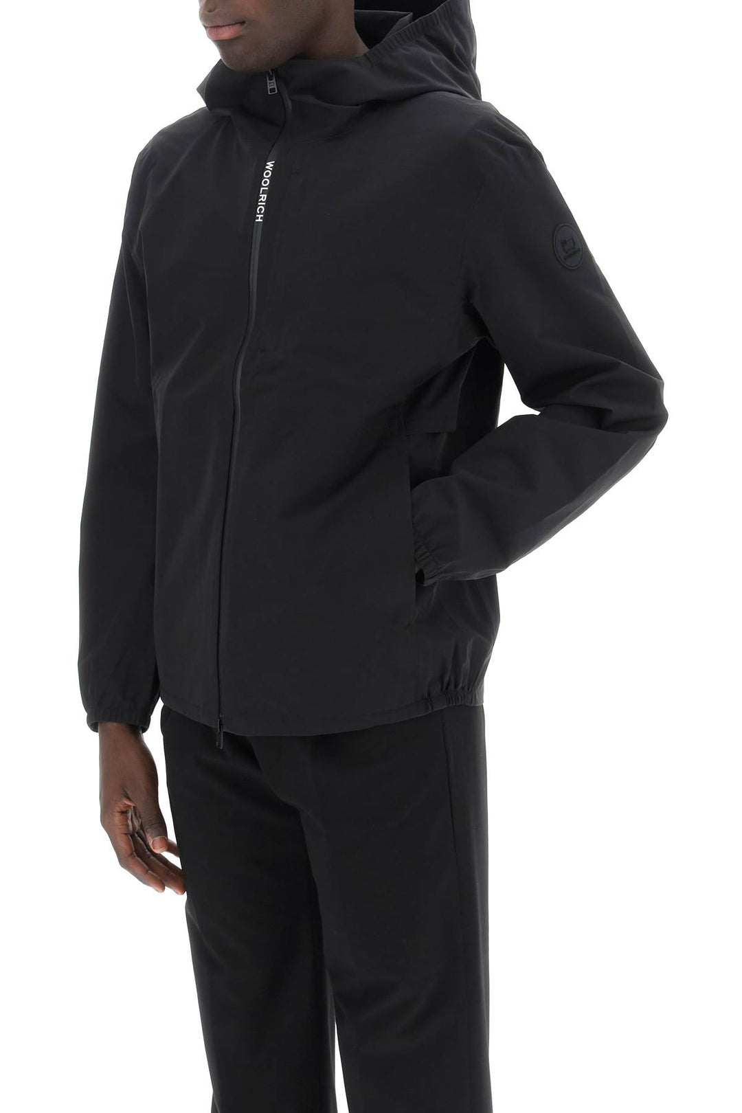 Woolrich Pacific Jacket In Tech Softshell   Nero