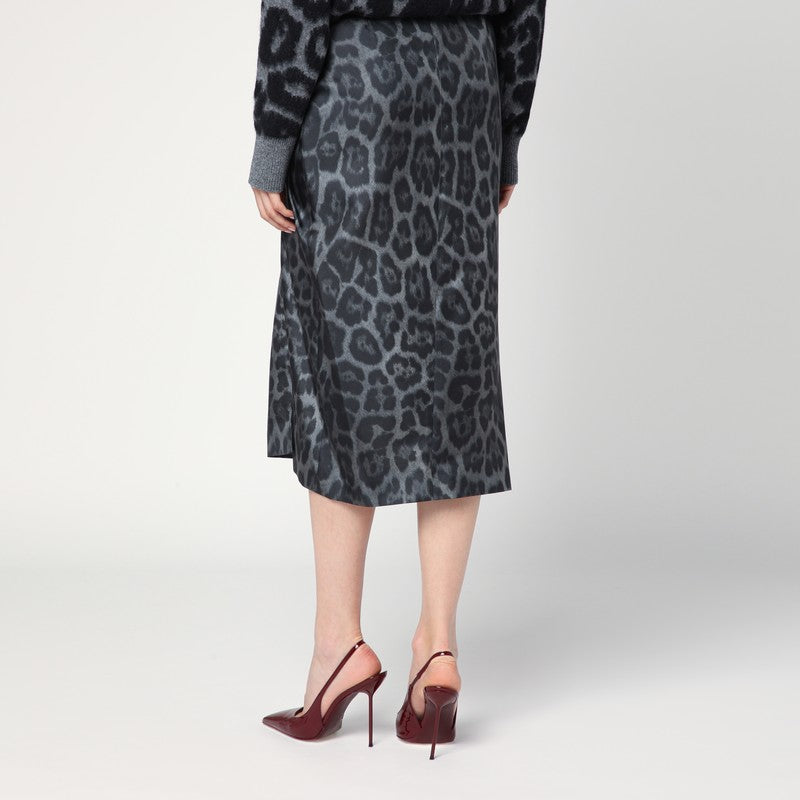 Stella McCartney Leopard midi skirt