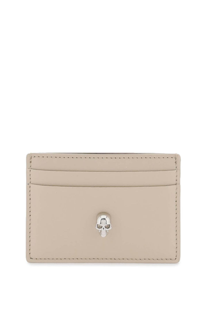 Alexander Mcqueen saffiano leather skull card holder