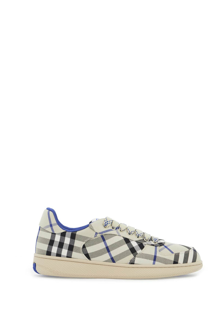 Burberry Terrace Check Sneakers   Grey