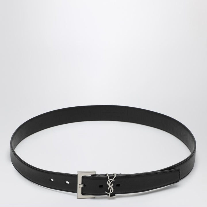 Saint Laurent Cassandre smooth leather belt