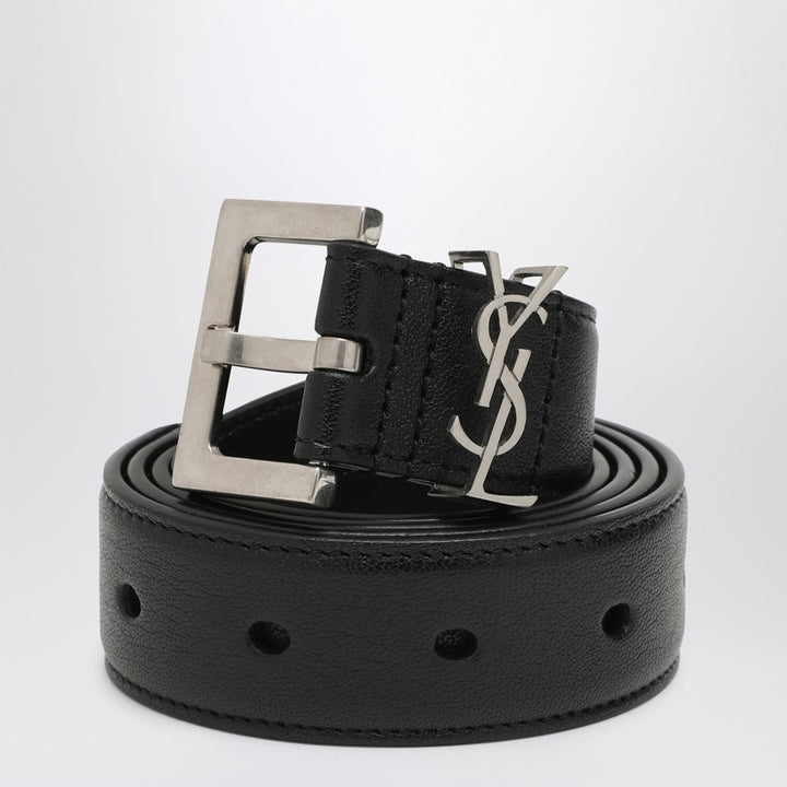 Saint Laurent Cassandre leather belt