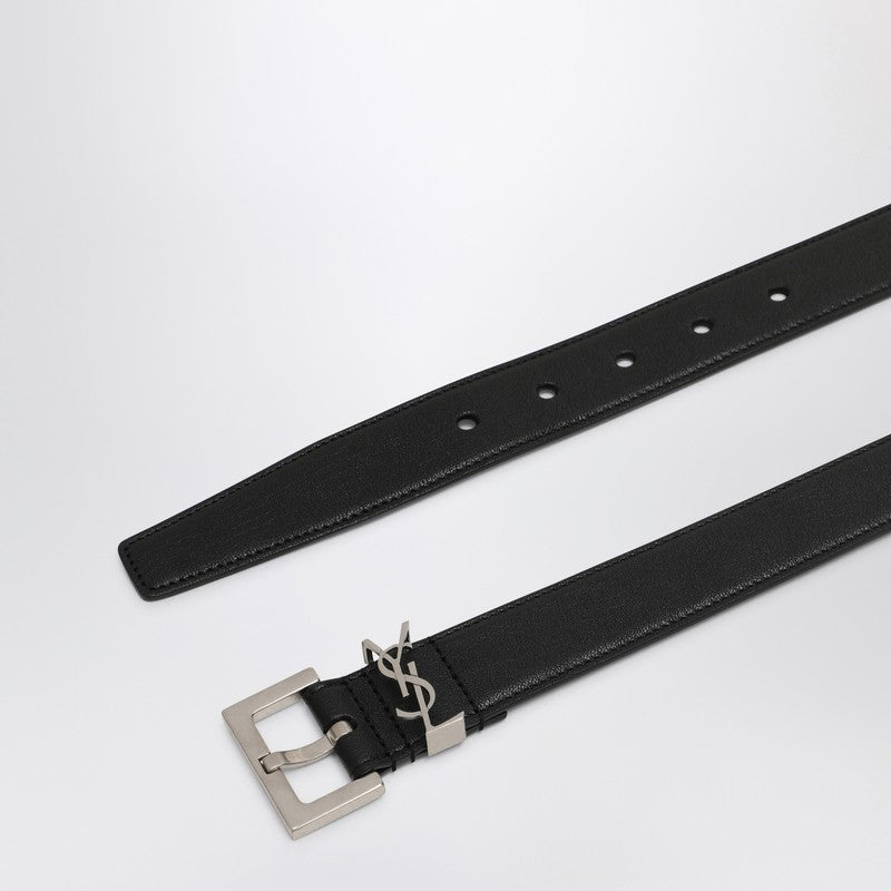 Saint Laurent Cassandre leather belt