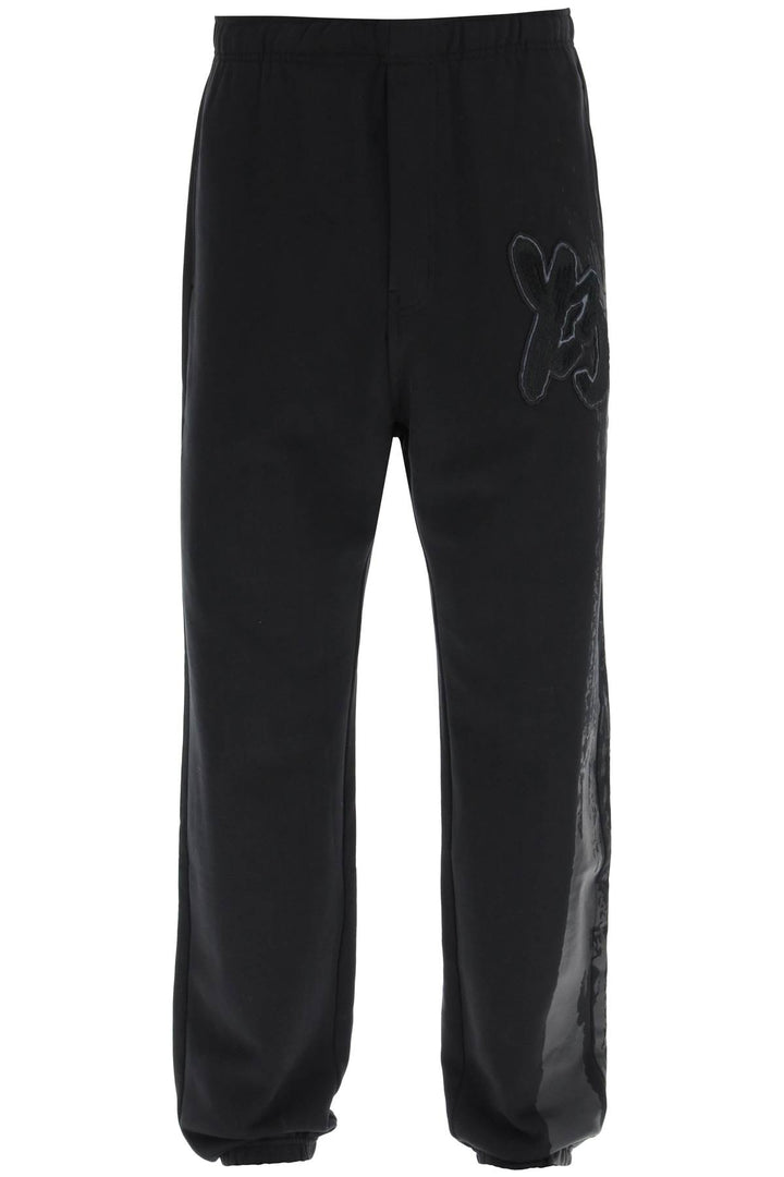 Y 3 Jogger Pants With Coated Detail   Nero