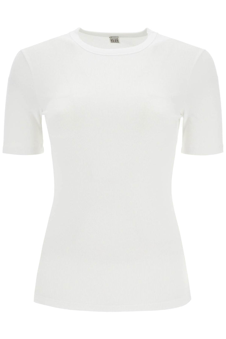 Toteme Classic Ribbed T Shirt For   White