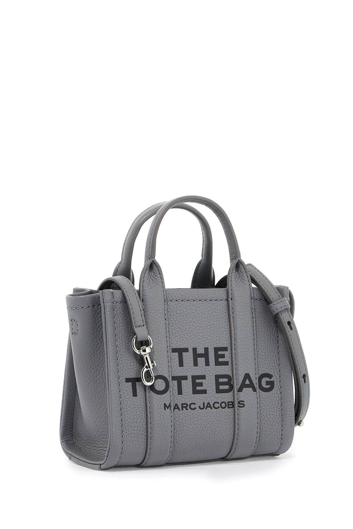 Marc Jacobs The Leather Mini Tote Bag   Grey