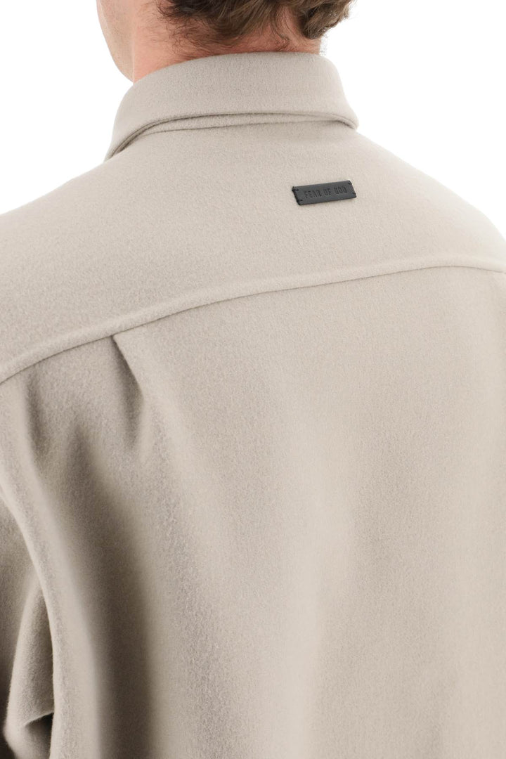 Fear Of God Wool And Cachemire Overshirt Jacket   Beige
