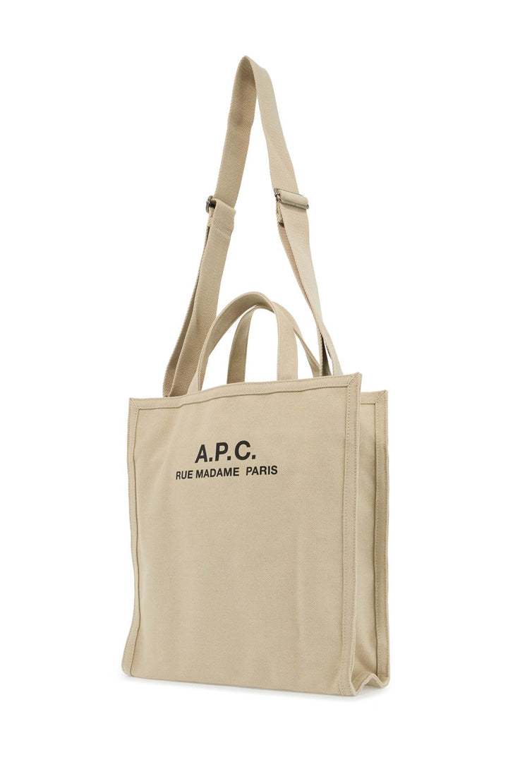 A.P.C. Récupération Canvas Shopping Bag   Beige