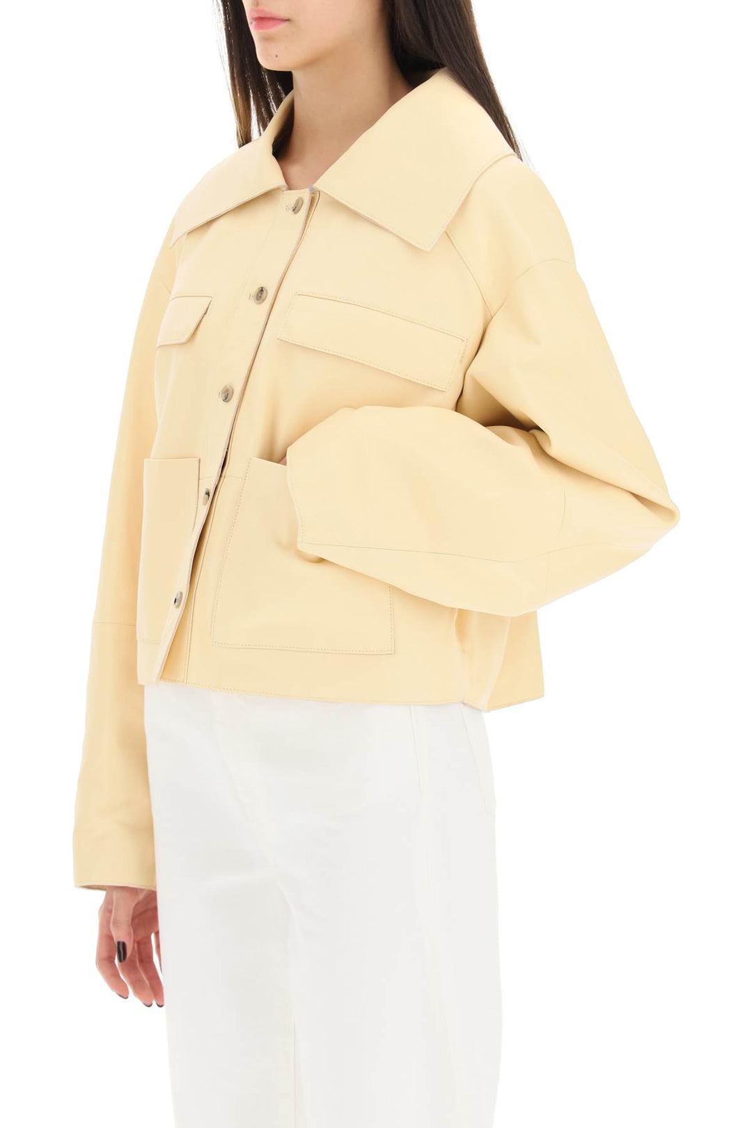 Loulou Studio 'Sulat' Leather Jacket   Yellow