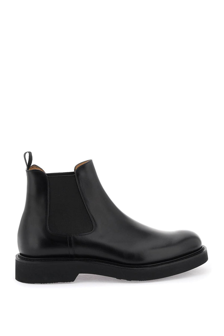 Church's Leather Leicester Chelsea Boots   Nero