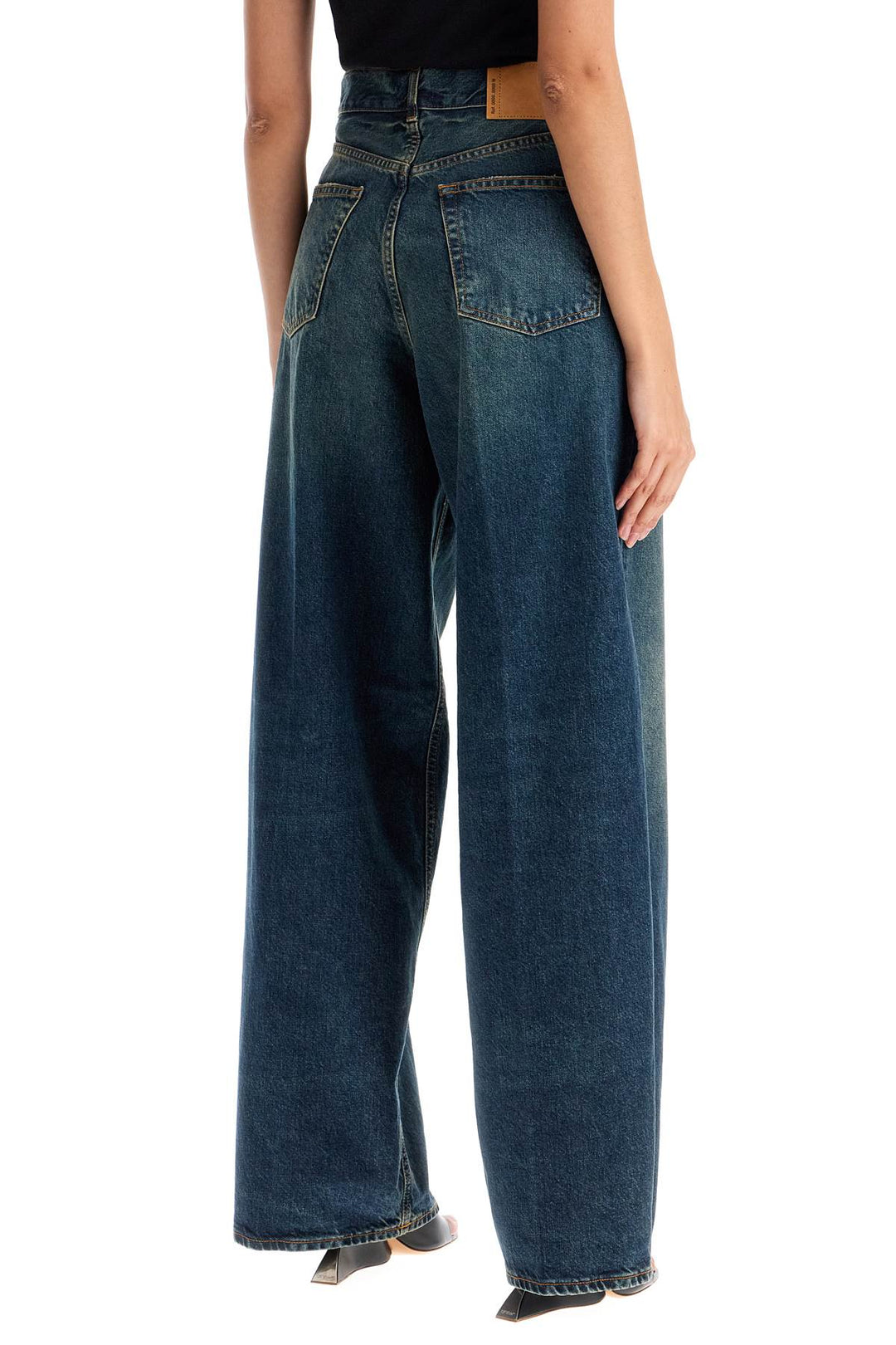 Haikure Wide Leg Bethany Jeans For A   Blue