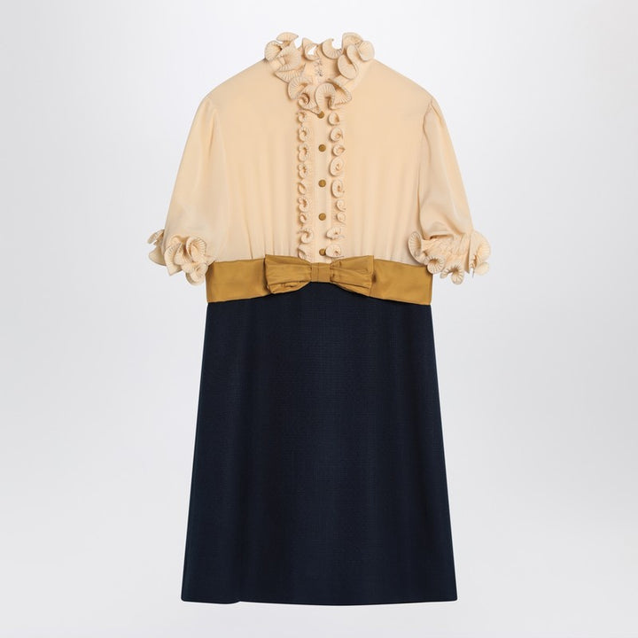 Valentino Mini dress with ruffles and bow