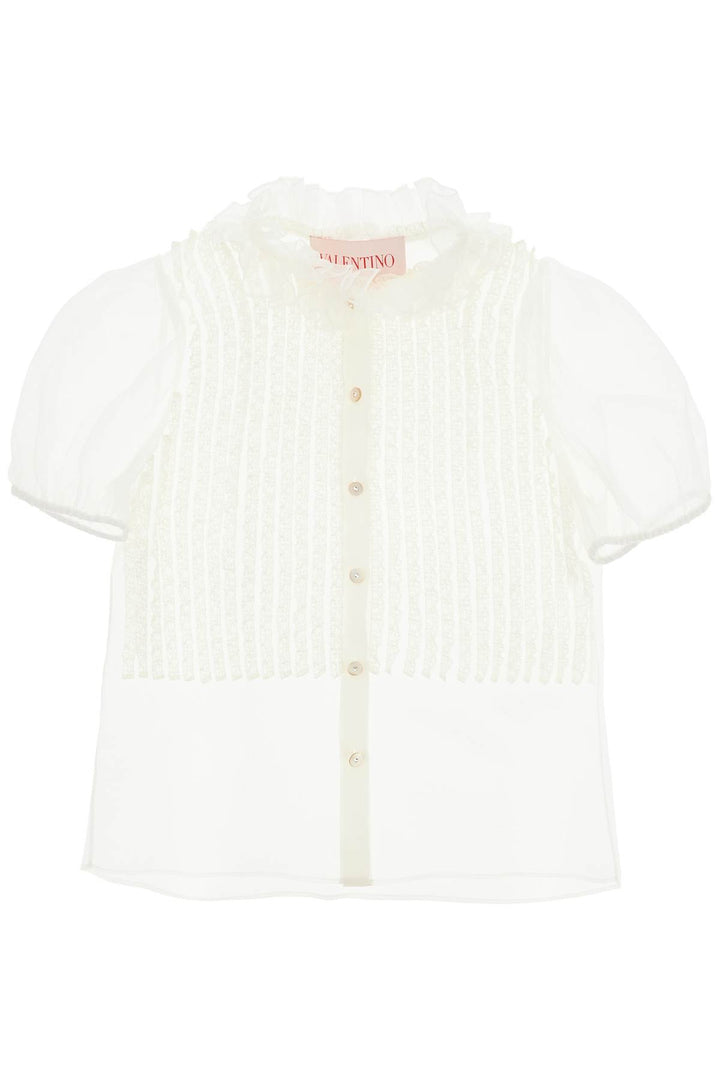 Valentino Garavani short-sleeved chiffon blouse