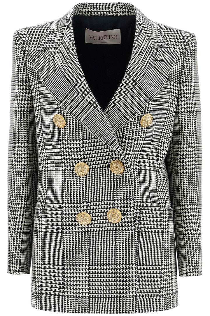 Valentino Garavani blazer in pied de poule wool