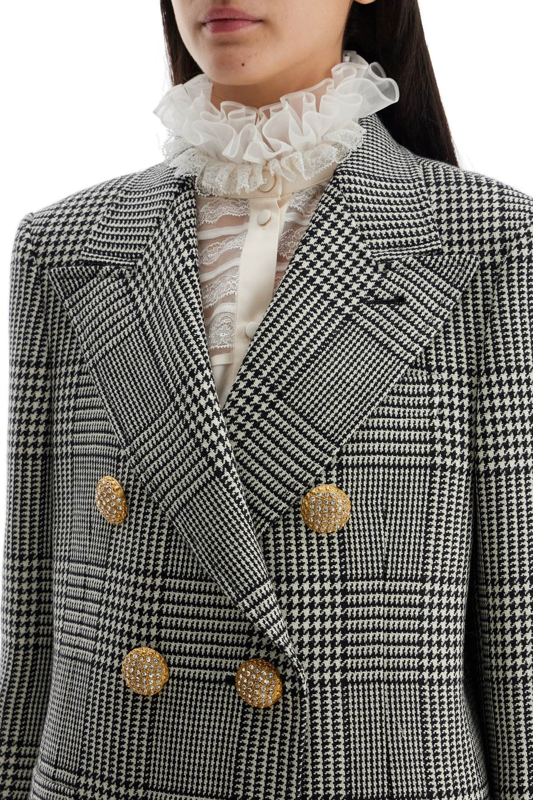 Valentino Garavani blazer in pied de poule wool