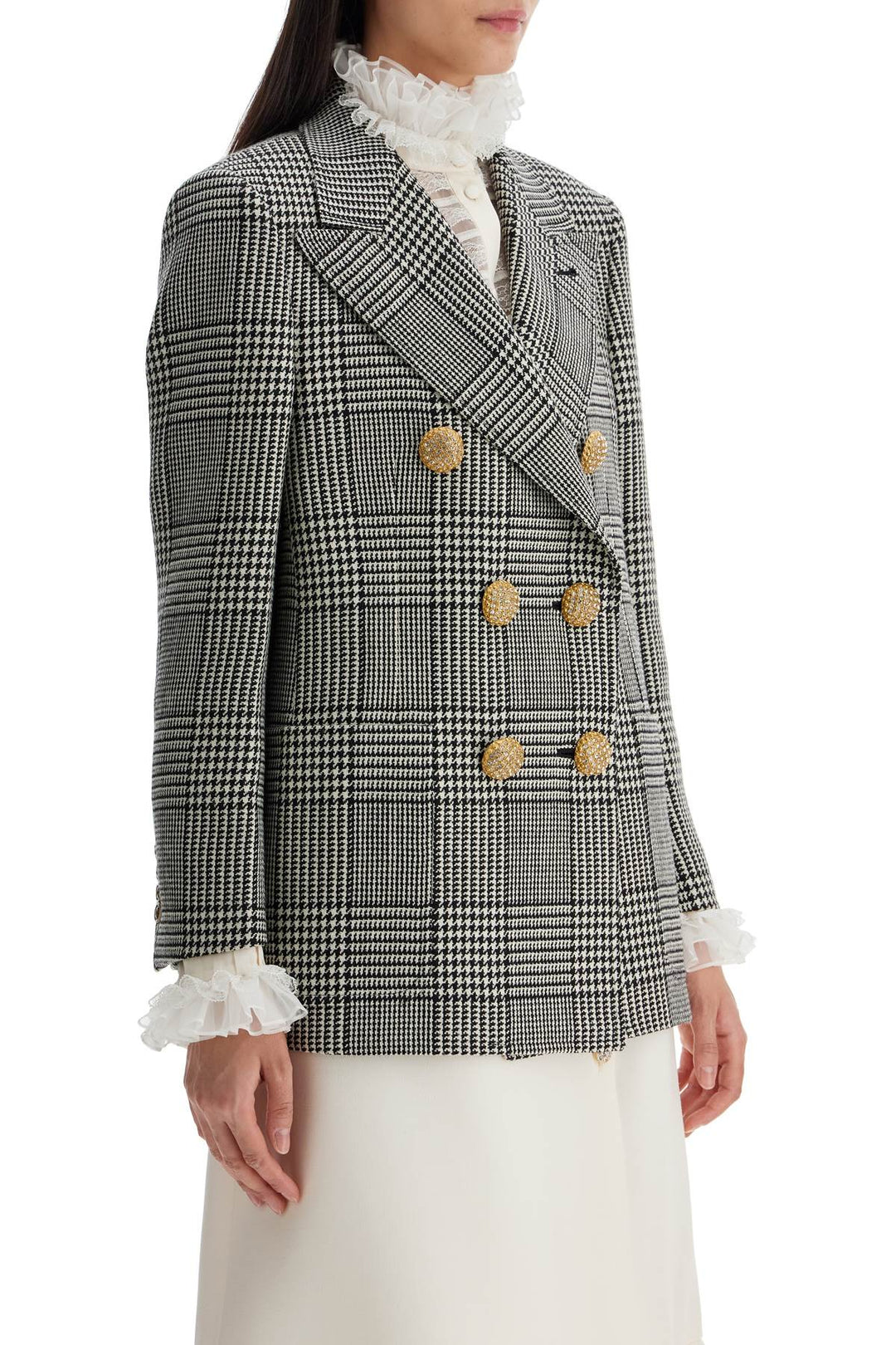 Valentino Garavani blazer in pied de poule wool