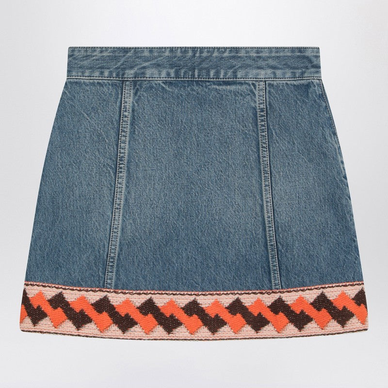 Valentino Denim mini skirt