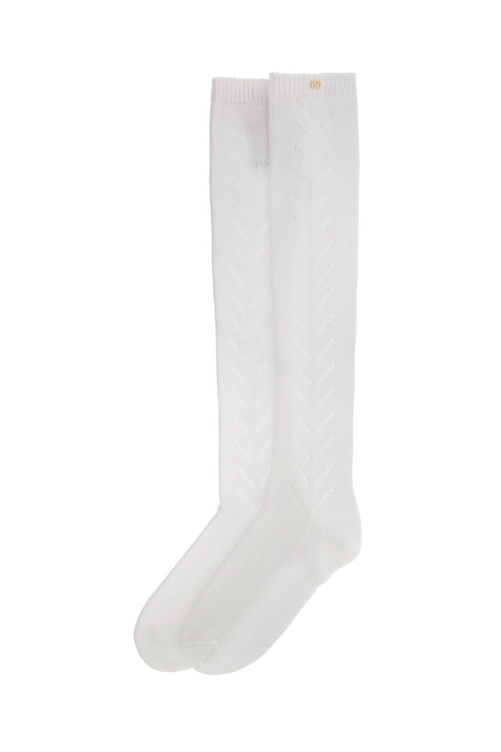 Valentino Garavani Perforated Cotton socks