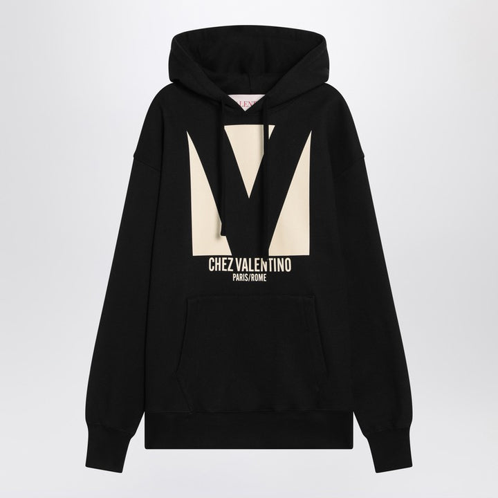 Chez Valentino print hoodie