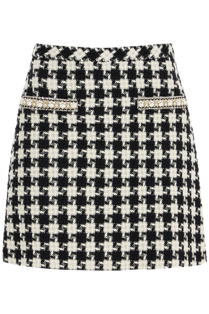 Valentino Garavani embroidered damier tweed