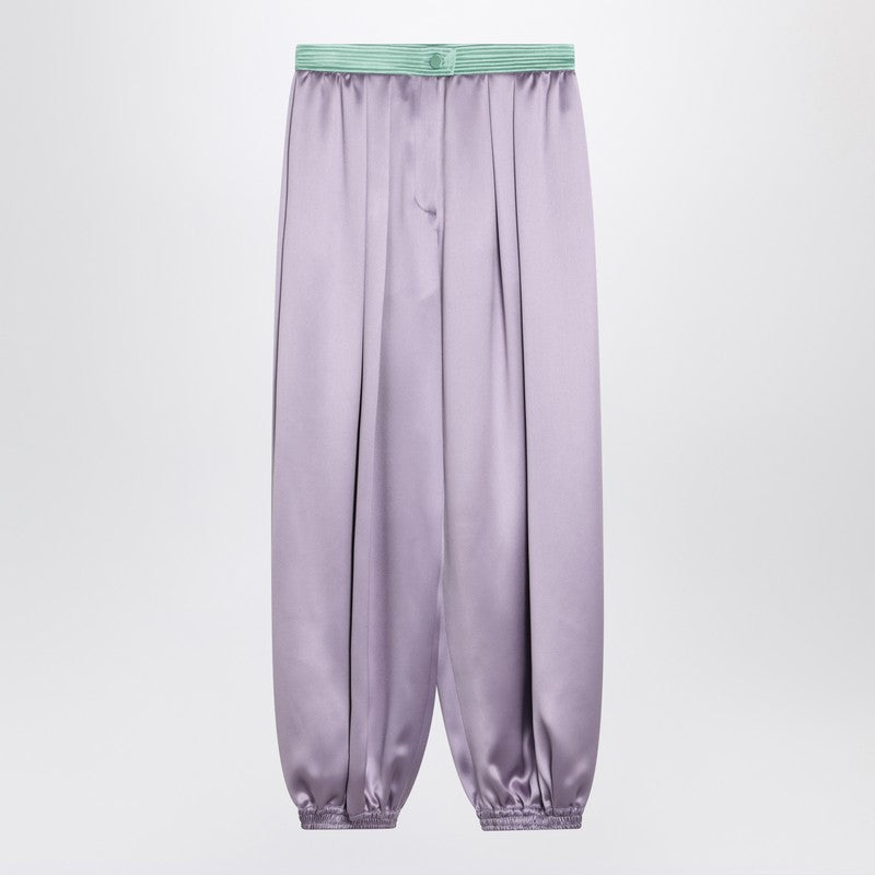 ボトムスその他 Valentino Wide lilac silk pants Valentino Wide lilac silk pants | TheDoubleF