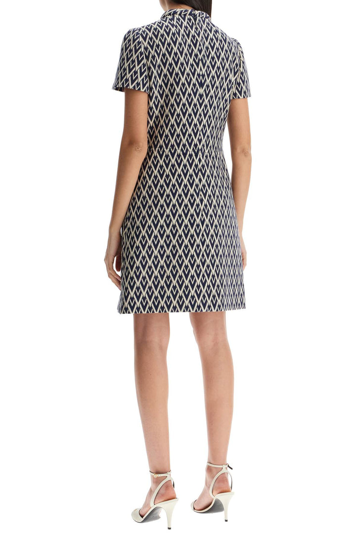 Valentino Garavani slim fit high neck dress