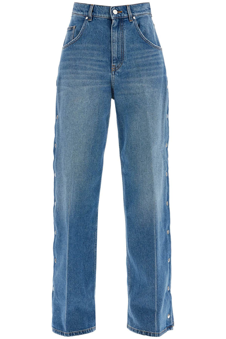 Stella McCartney buttoned ripped jeans