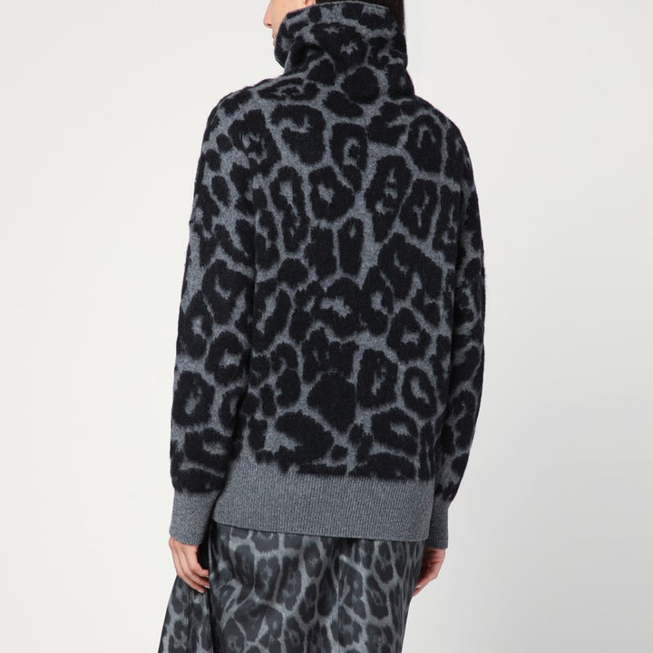 Stella McCartney Leopard print turtleneck