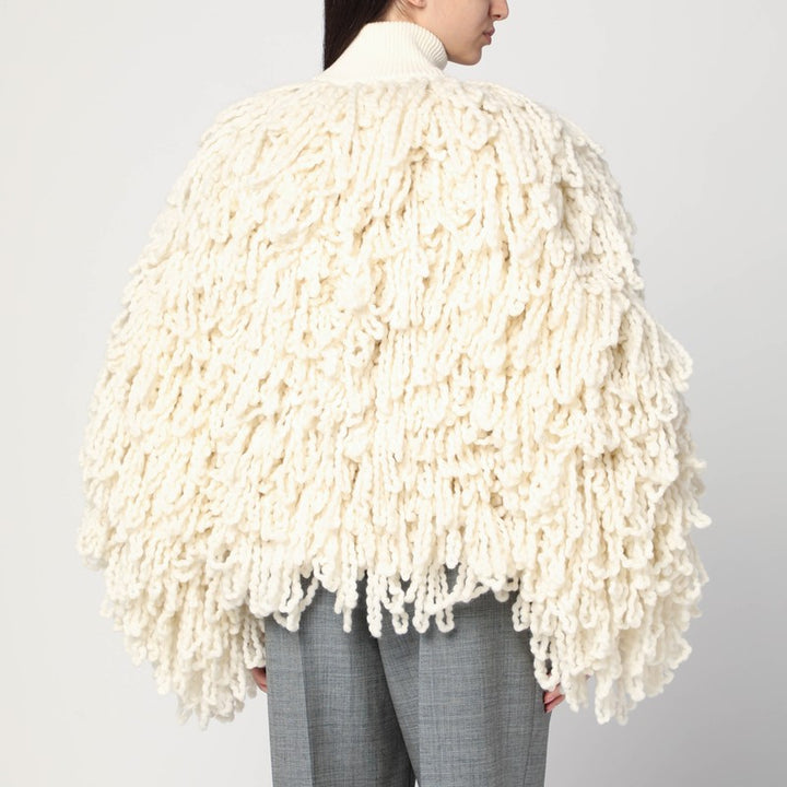 Stella McCartney wool bomber jacket with fringes