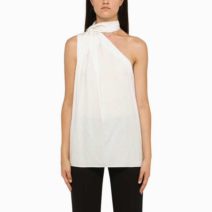 Stella McCartney asymmetric viscose top