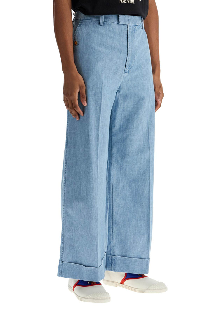 Valentino Garavani wide cropped fit denim