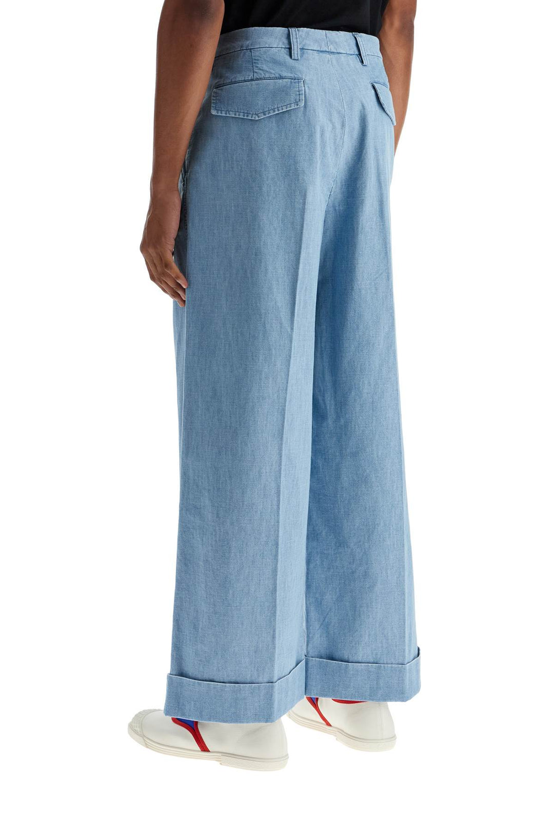 Valentino Garavani wide cropped fit denim