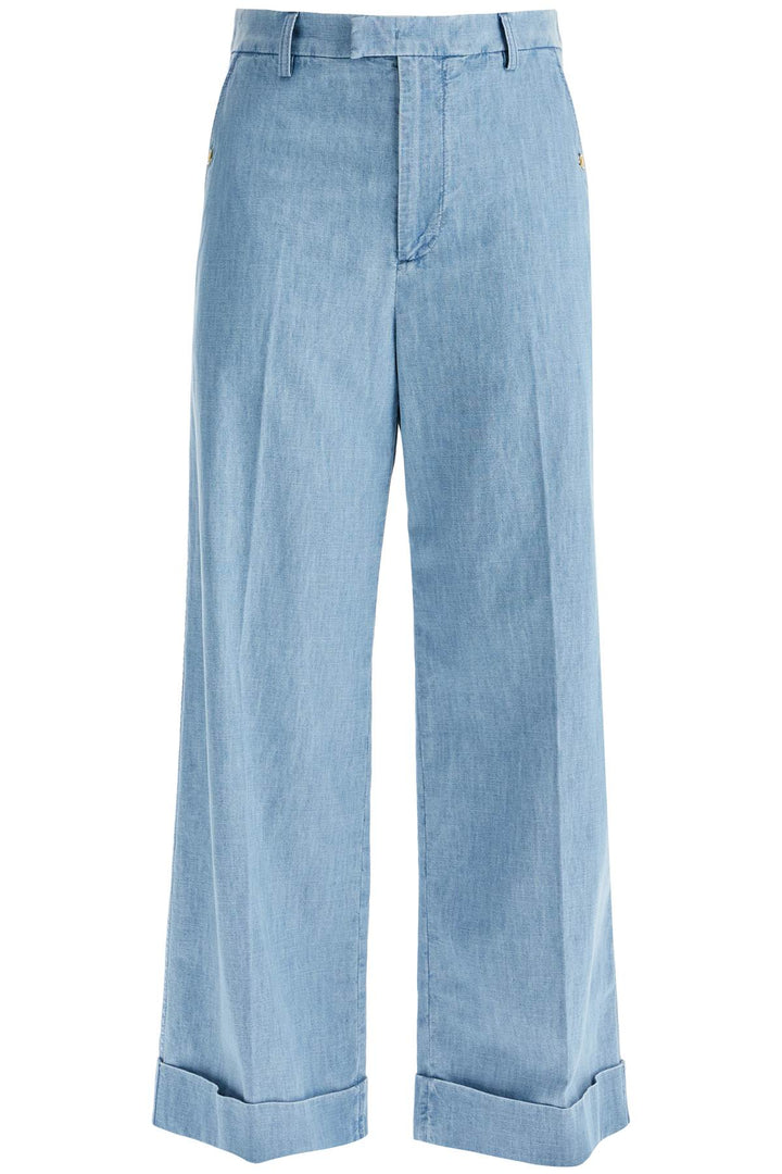 Valentino Garavani wide cropped fit denim