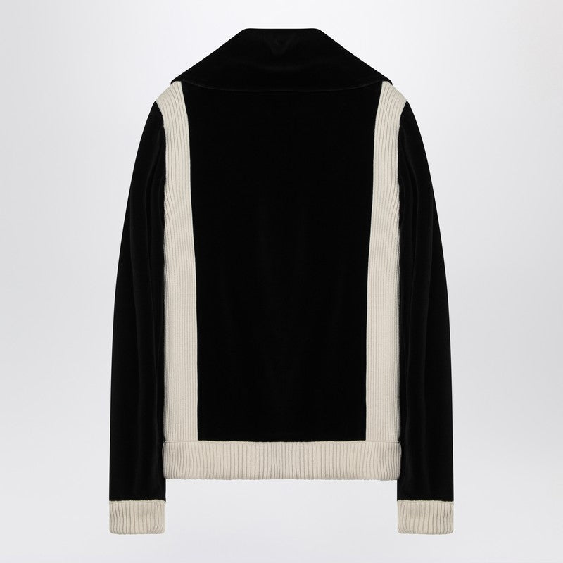 Chez Valentino patch chenille sweatshirt