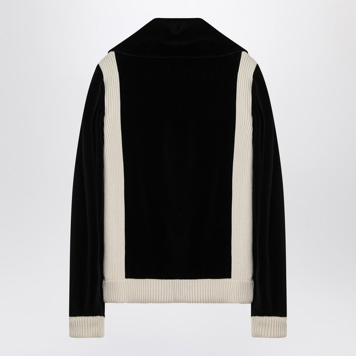 Chez Valentino patch chenille sweatshirt