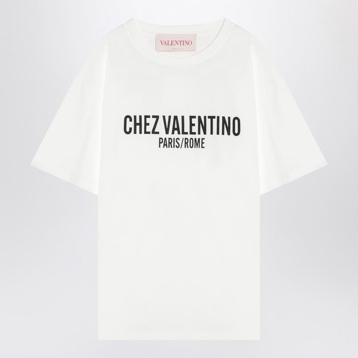 Chez Valentino print T-shirt