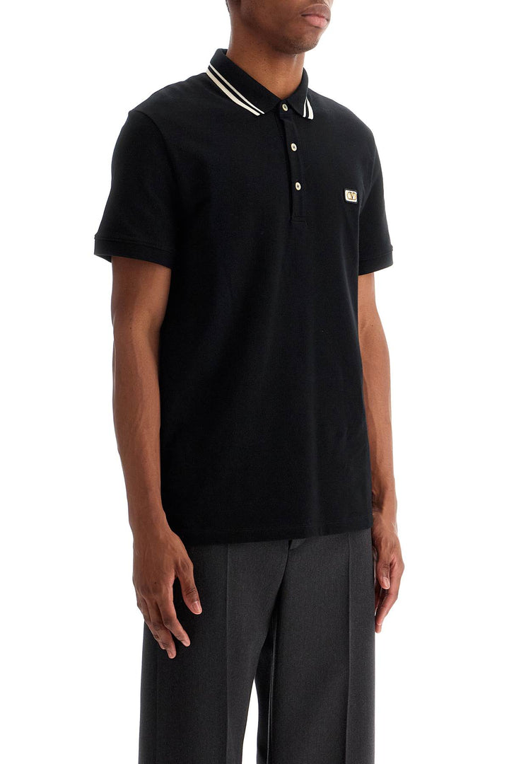 Valentino Garavani Vlogo Patch Polo Shirt