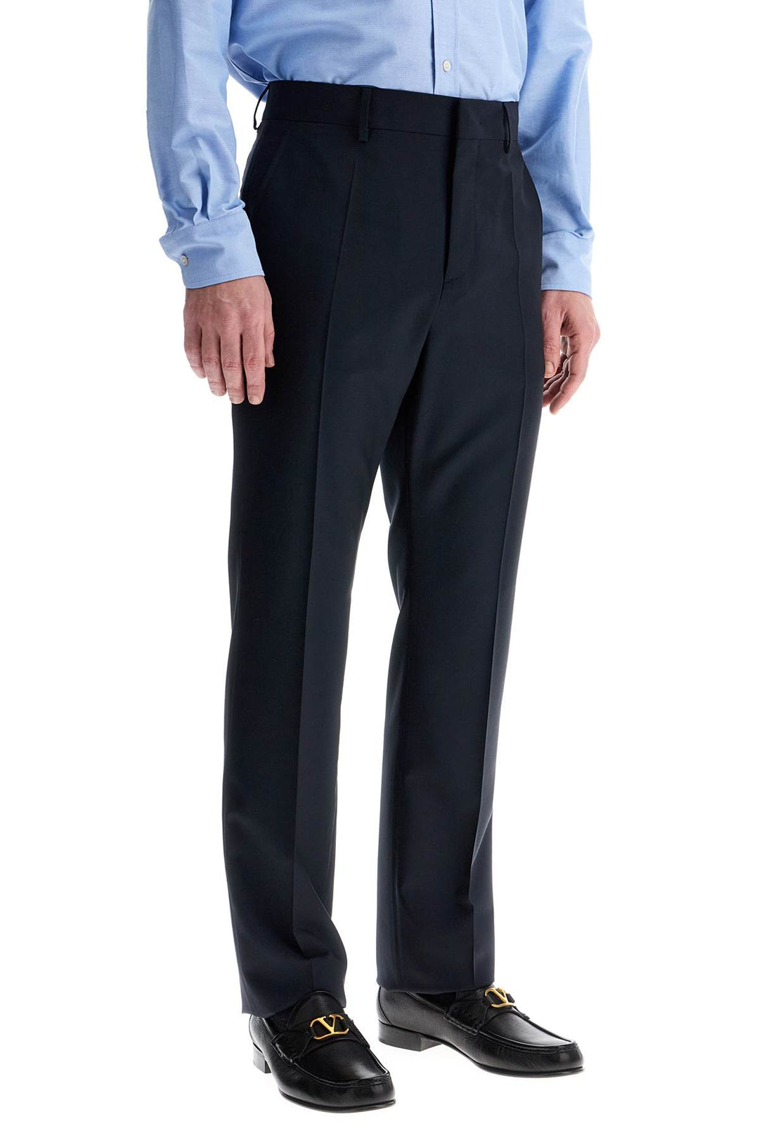 Valentino Garavani navy blue wool pants