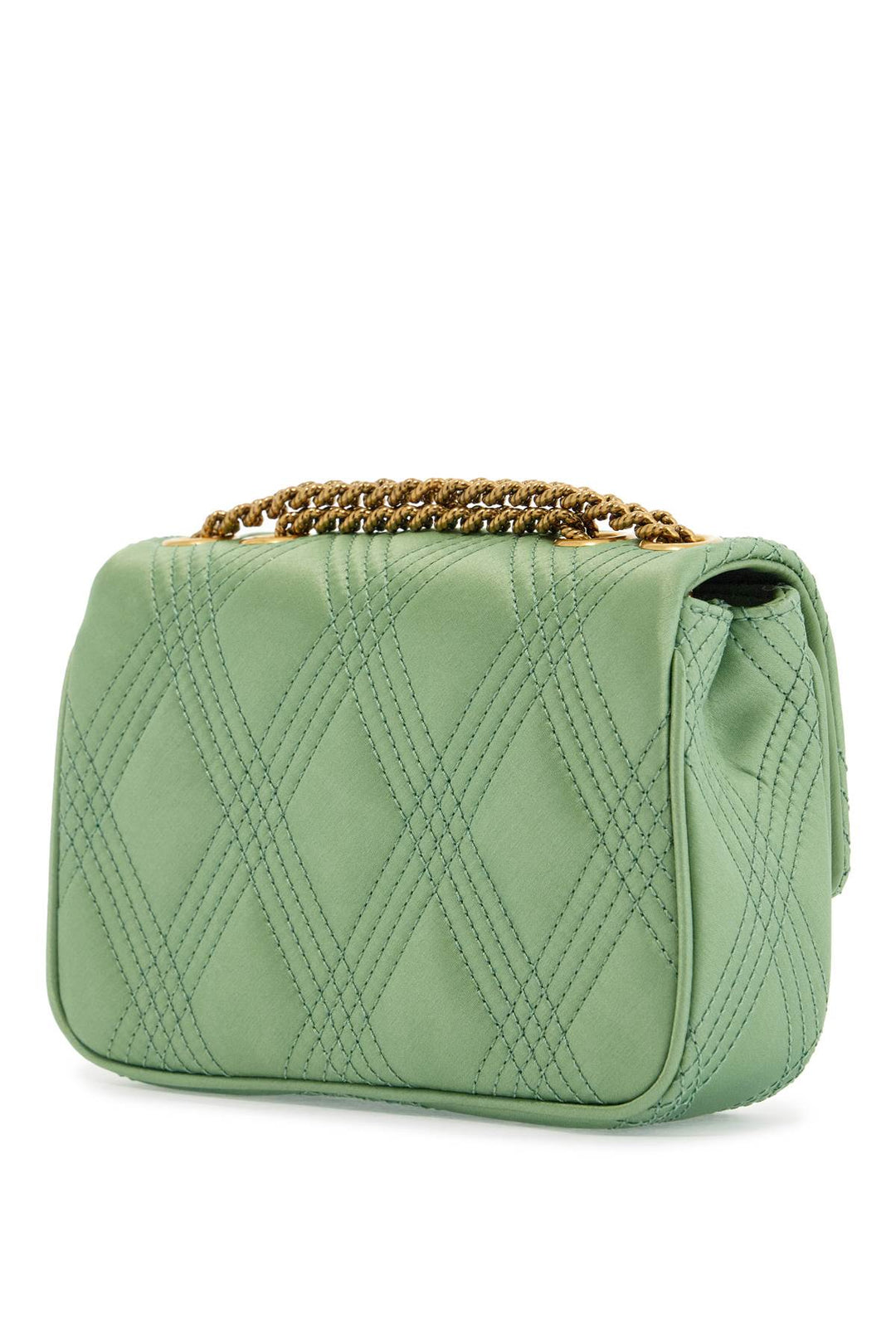 Valentino Garavani small quilted silk shoulder bag with chain