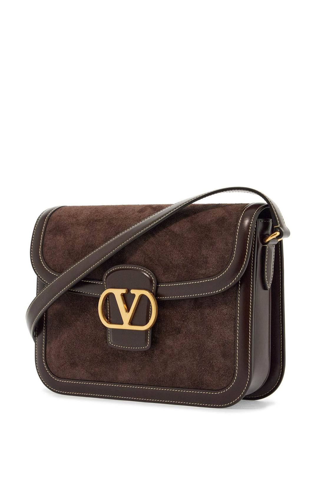 Valentino Garavani 9 to 5 suede shoulder bag