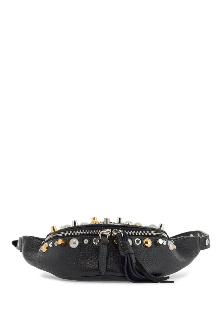 Valentino Garavani leather belt bag with studs