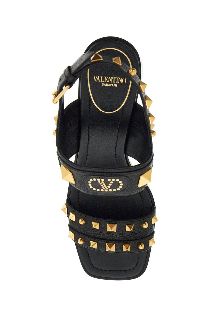 Valentino Garavani leather sandals with golden studs